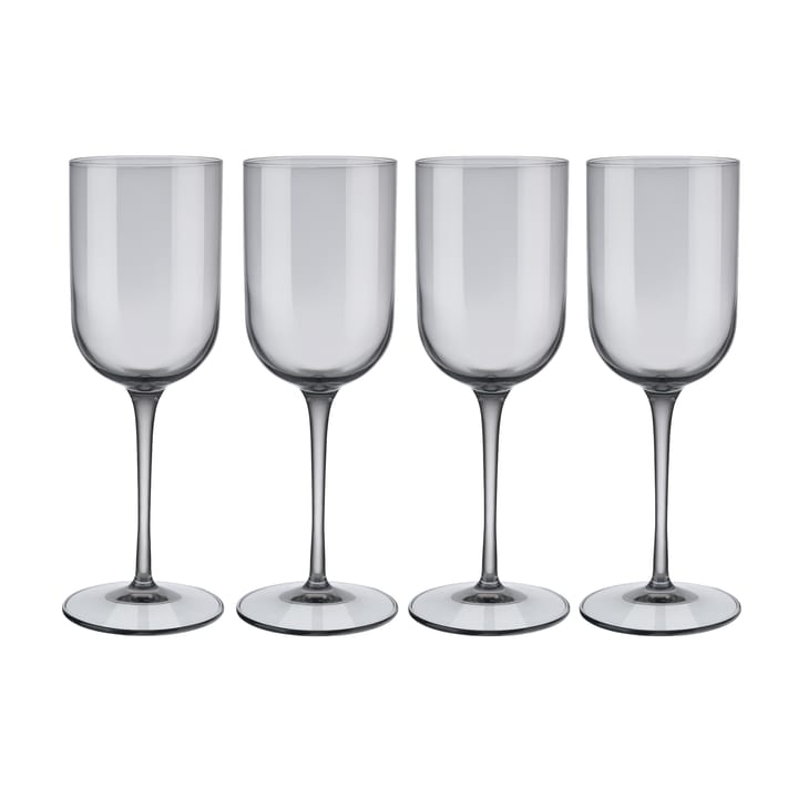 Fuum vitvinsglas 28 cl 4-pack, Smoke blomus