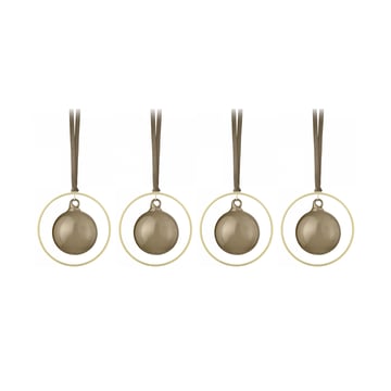 Läs mer om blomus KITAI julgranskula 8,5 cm 4-pack Coffee