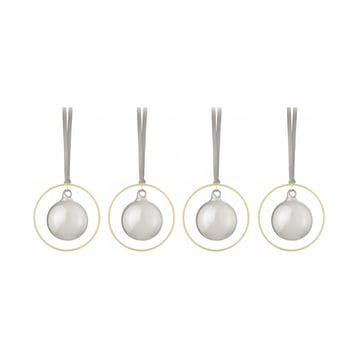 Läs mer om blomus KITAI julgranskula 8,5 cm 4-pack Smoke