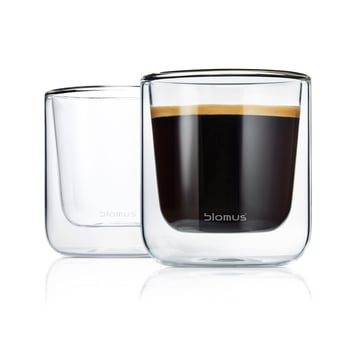 Läs mer om blomus Nero isolerande kaffeglas 2-pack Klar