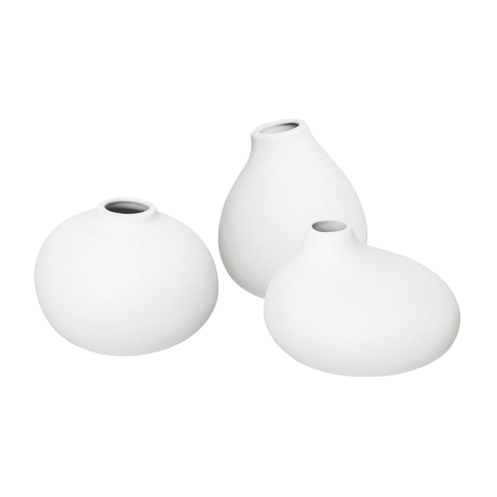 Nona vas 3-pack, White blomus