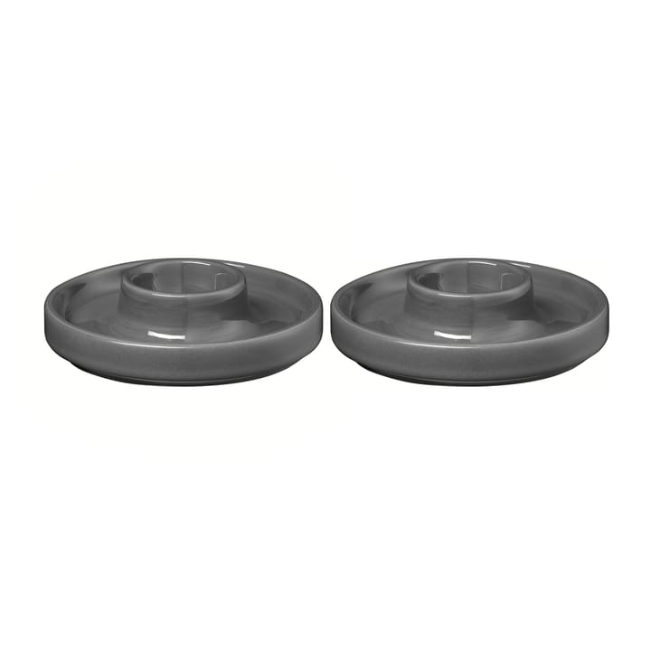 Pilar äggkopp Ø10,4 cm 2-pack, Pewter blomus