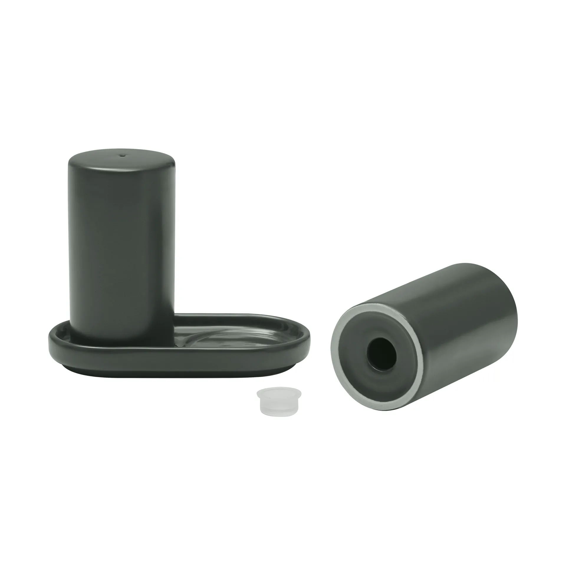 Pilar salt- & pepparkar 2 delar, Agave Green, Ø4,5x11,5 cm blomus