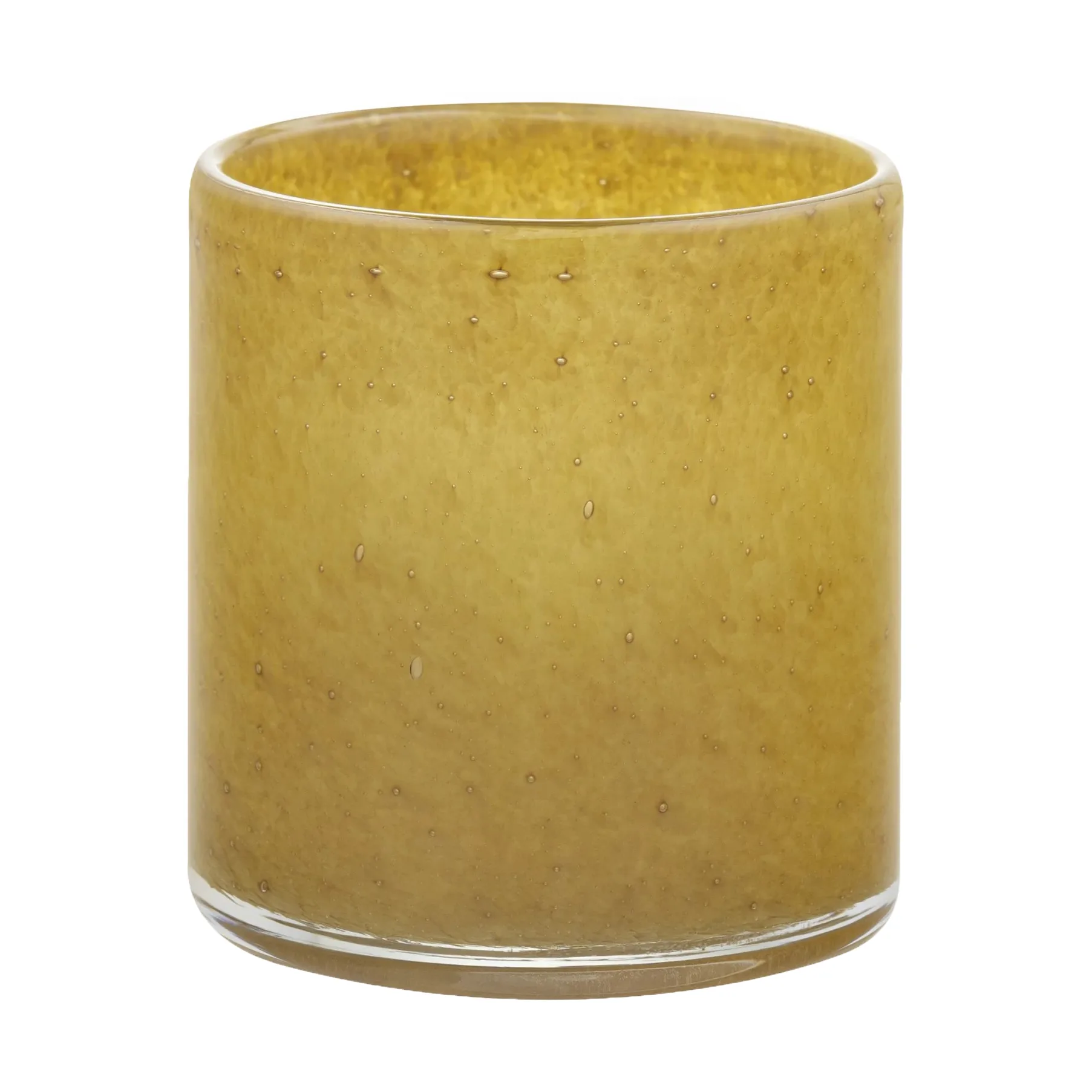 SAGA ljuslykta L Ø15 cm, Tan blomus