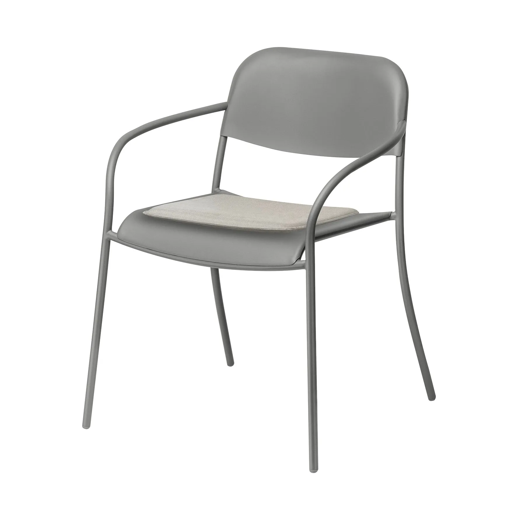 Sittdyna till YUA stol och YUA lounge chair, Melange grey blomus