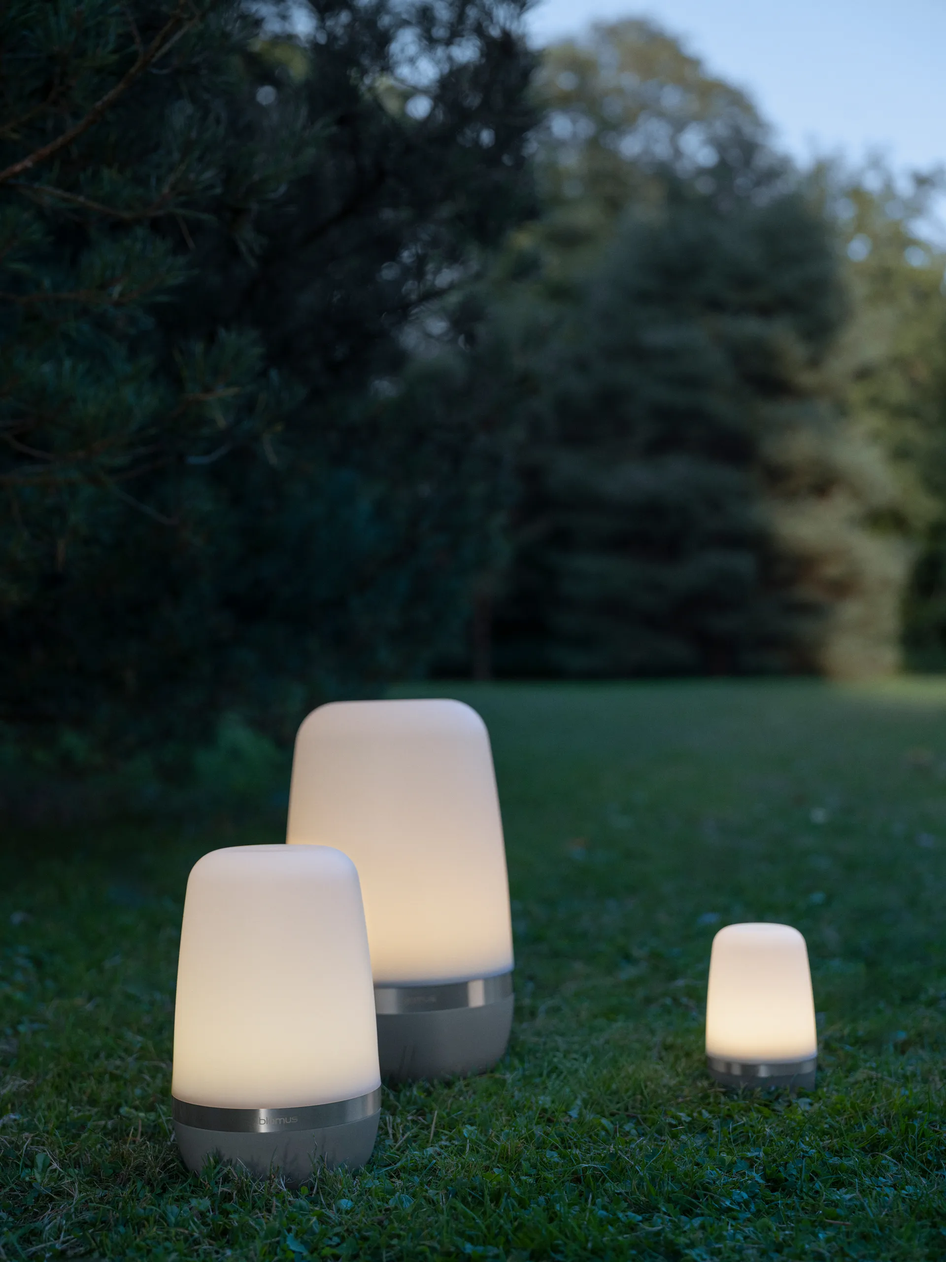 Spirit LED-lampa L 25 cm, Pine gray blomus