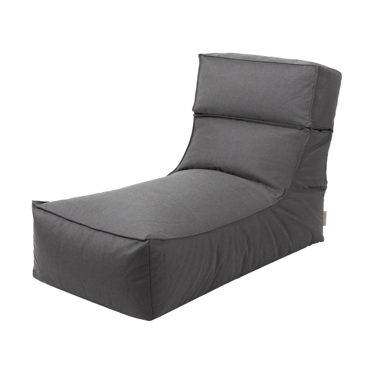 blomus stay loungefåtölj sittpuff 60x120 cm coal