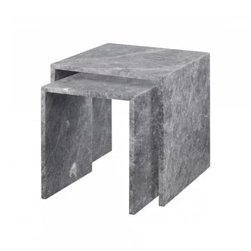 Läs mer om blomus Varu sidobord 2 delar Tundra gray