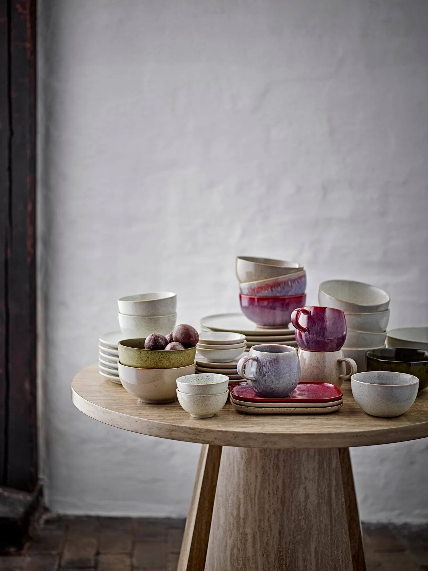 Addison assiett, Rose, 3 delar Bloomingville