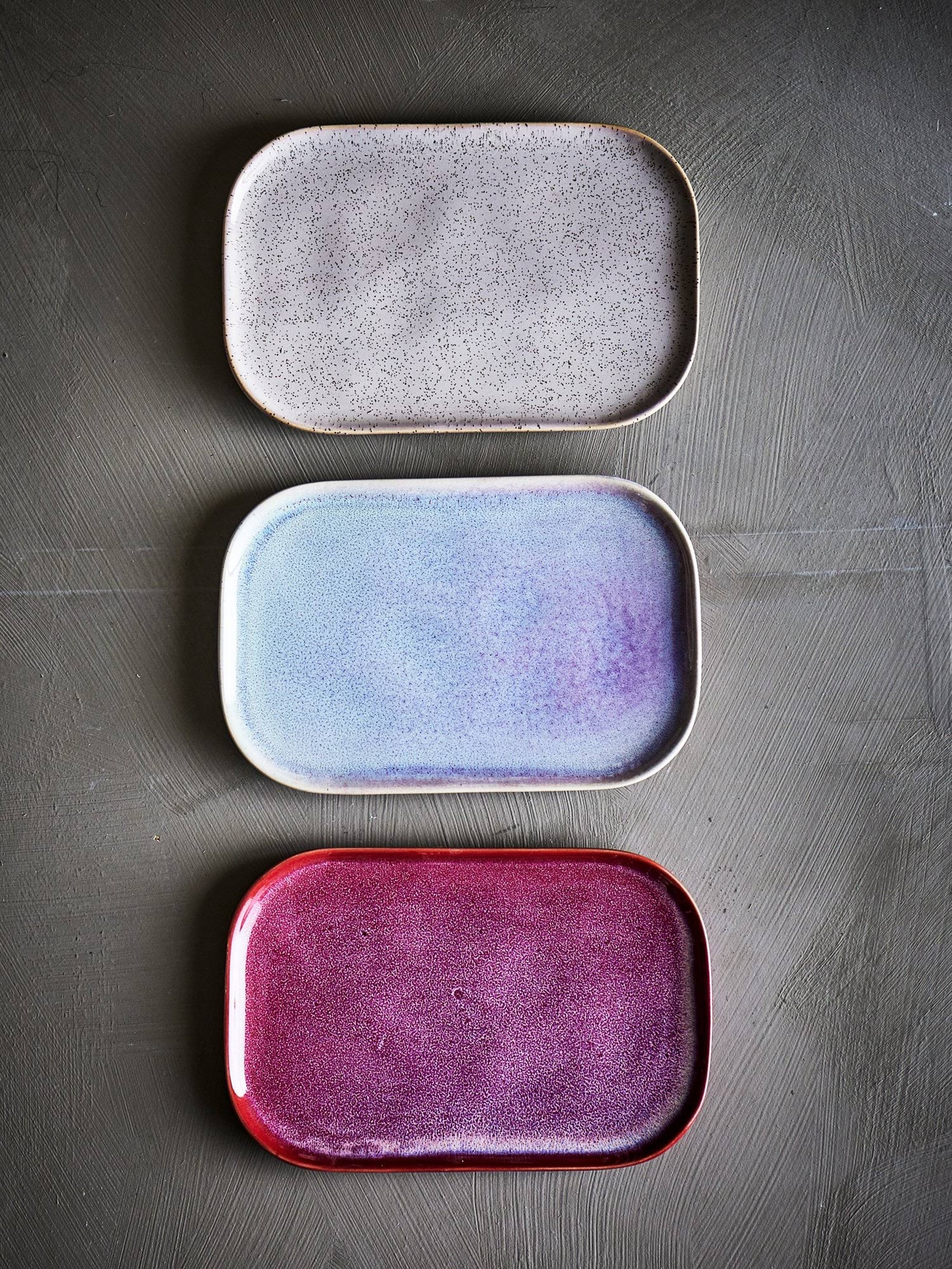 Addison assiett, Rose, 3 delar Bloomingville