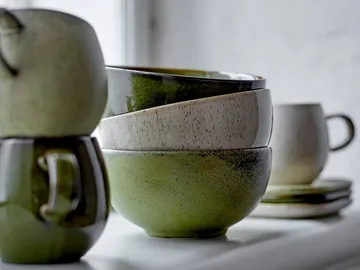 Addison skål Ø16 cm 3 delar - Green - Bloomingville