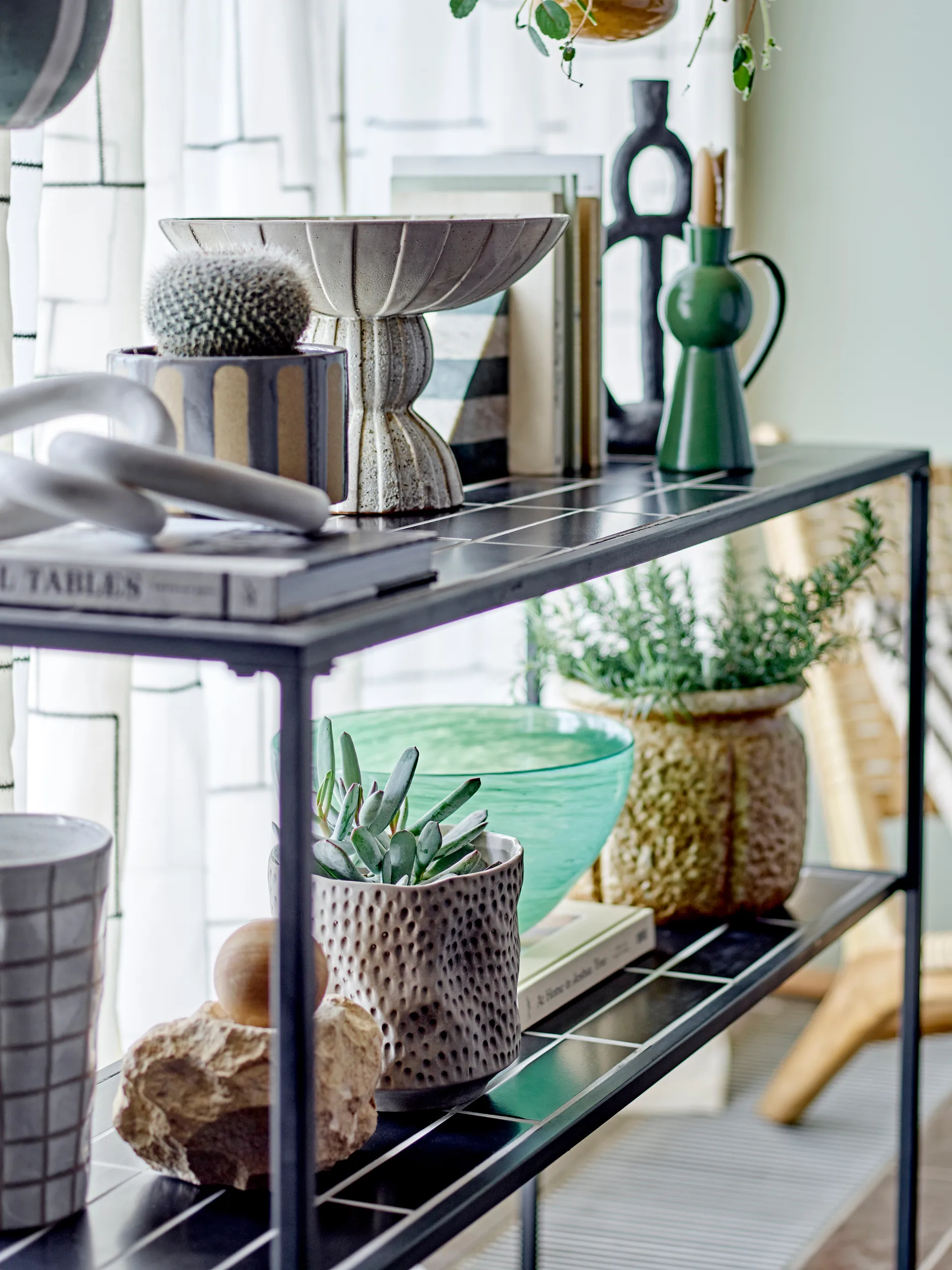 Awoh kruka Ø14 cm, Grå-natur Bloomingville