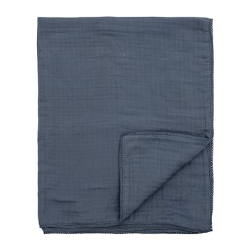 Läs mer om Bloomingville Bloomingville Muslin filt 80x100 cm Blå