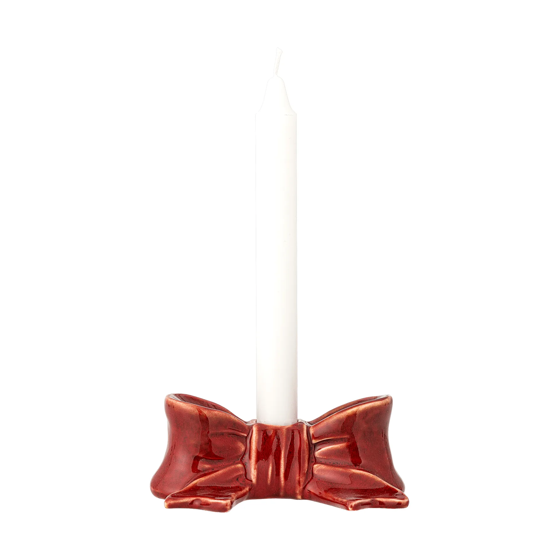 Bow ljusstake, Röd, 11,5 cm Bloomingville