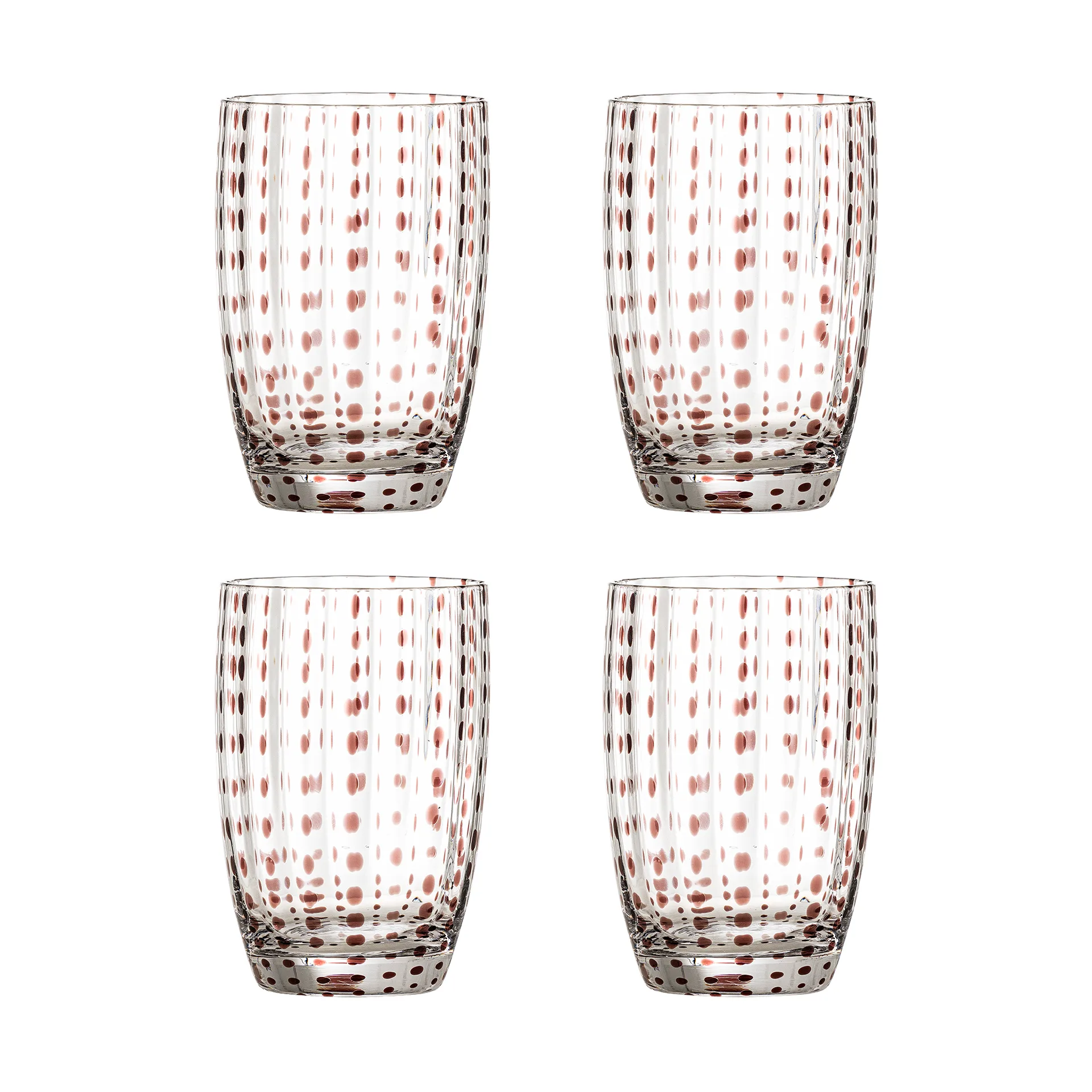 Brinley dricksglas 4-pack, Brun Bloomingville