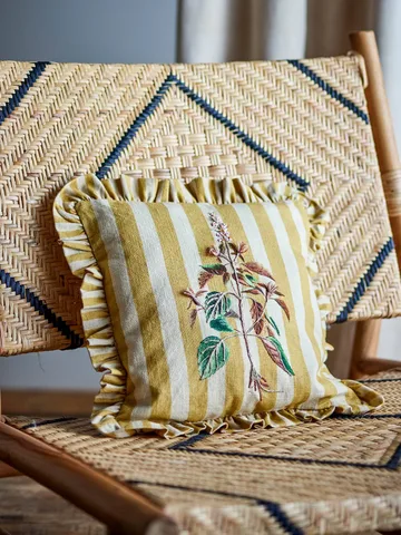 Camila kudde - Yellow, 35x35 cm - Bloomingville