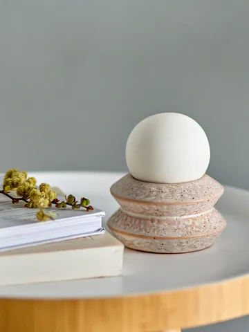 Capella portabel bordslampa Ø10x11 cm - White double - Bloomingville