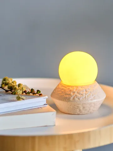 Capella portabel bordslampa Ø10x11 cm - White single - Bloomingville