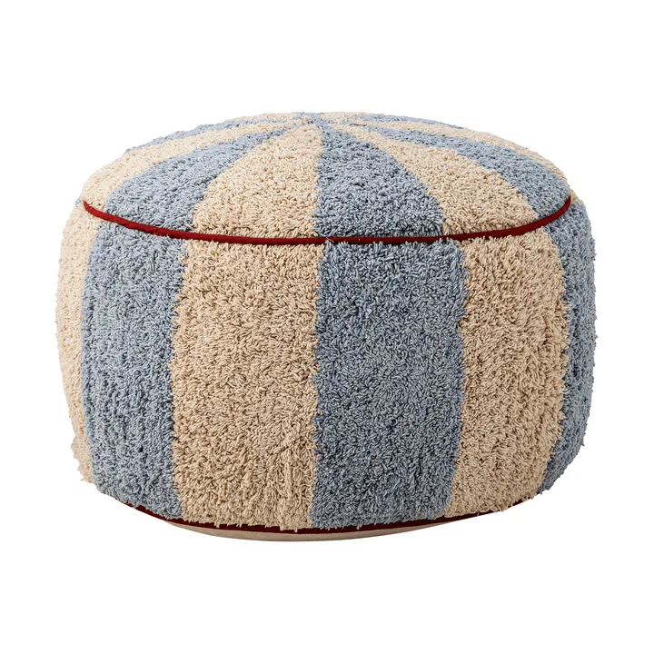 Charoline sittpuff Ø44 cm - Blå-vit-röd - Bloomingville
