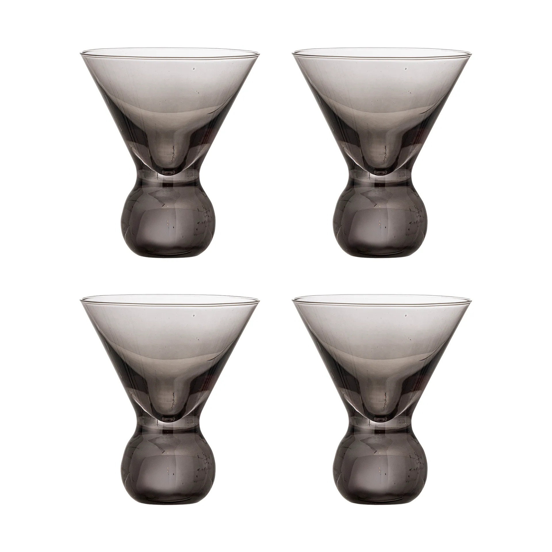 Corliss cocktail glas 4-pack, Grå Bloomingville