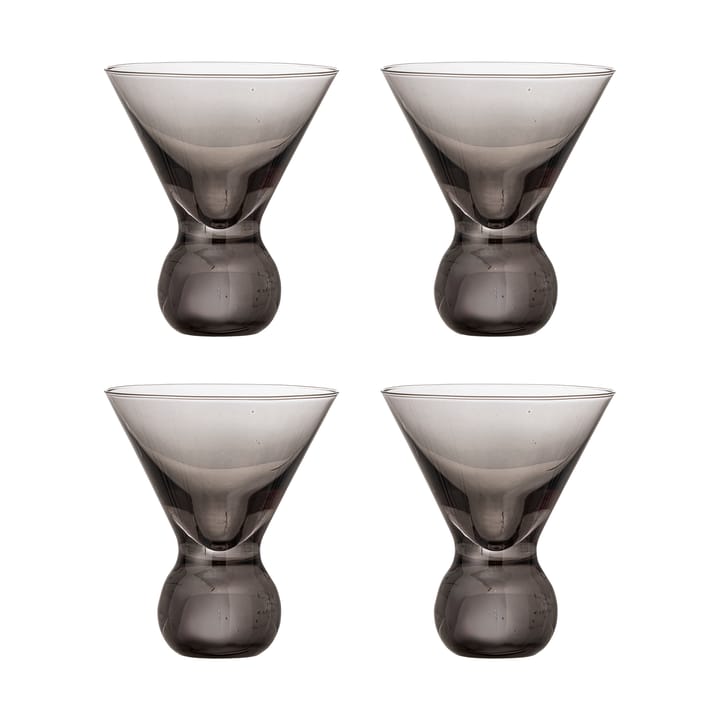Corliss cocktail glas 4-pack - Grå - Bloomingville