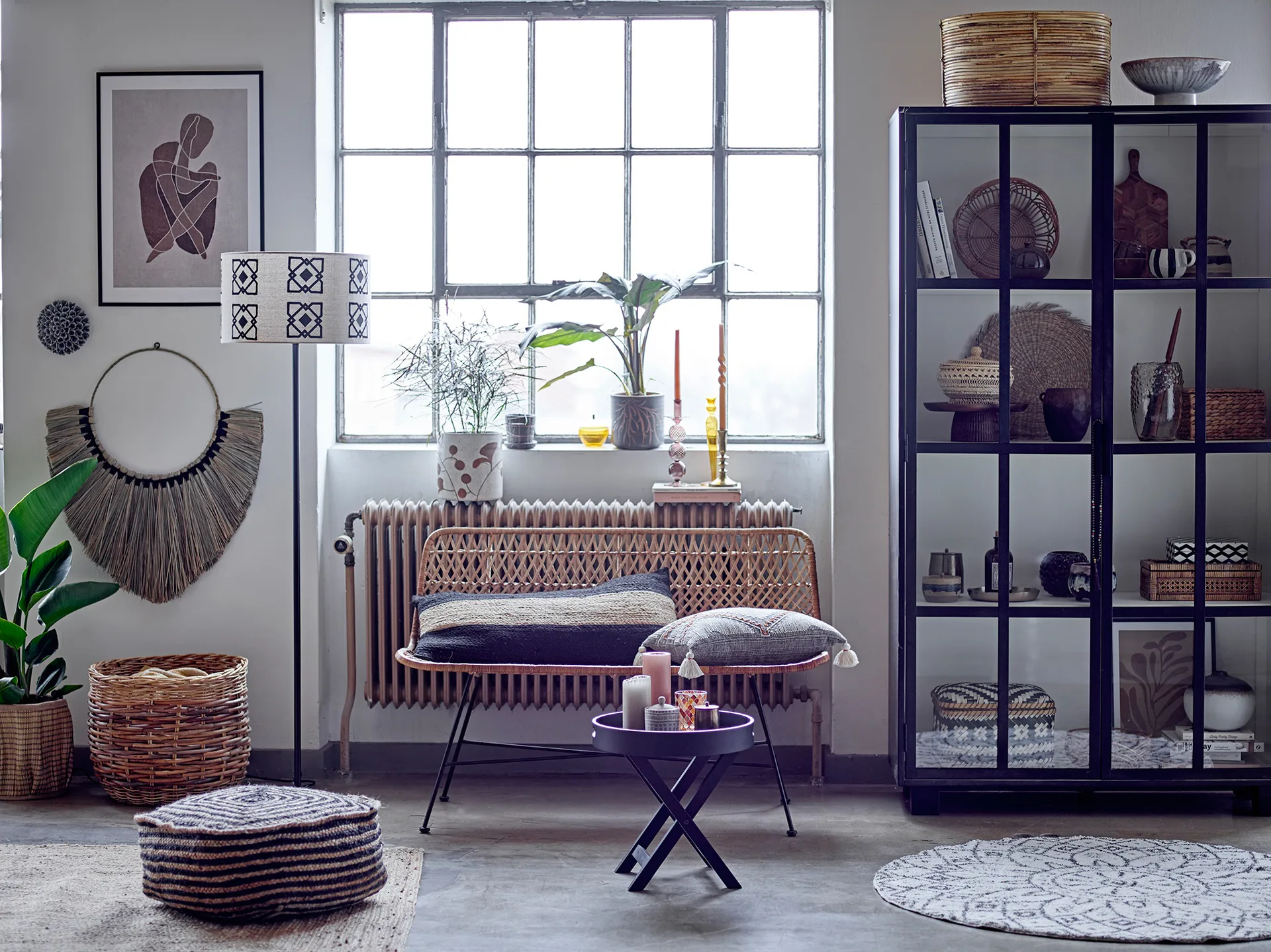 Dara ljusstake 27 cm, Gul Bloomingville