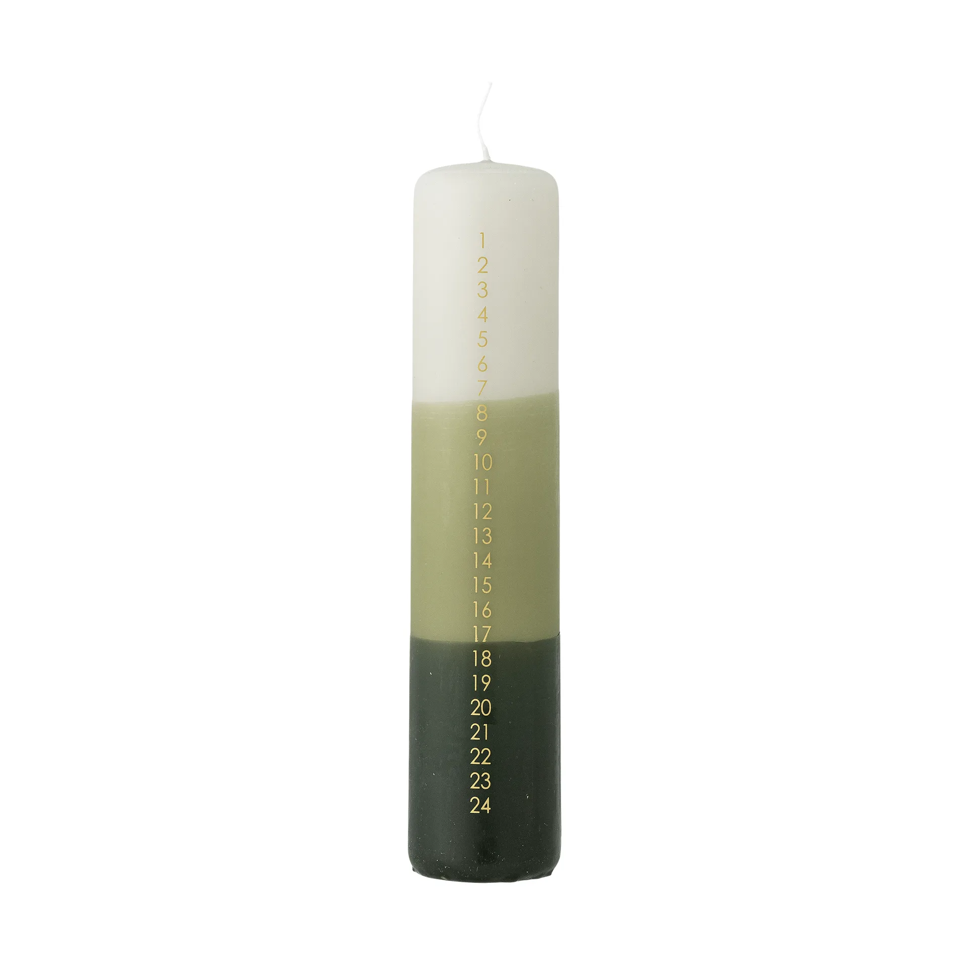 Dip Dye adventssljus, Grön, 25 cm Bloomingville