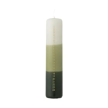 Dip Dye adventssljus - Grön, 25 cm - Bloomingville