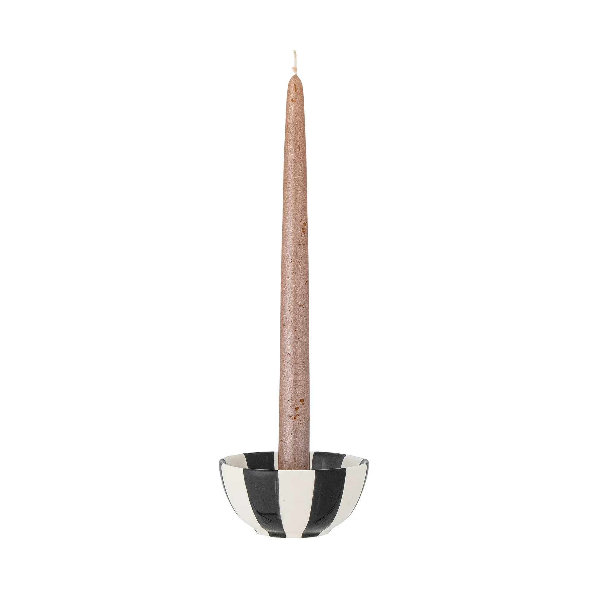 Eja ljusstake Ø9 cm, Svart-vit Bloomingville