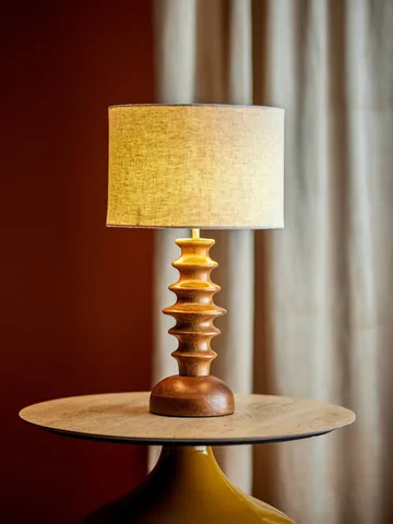 Elinora bordslampa - Brown, Ø30 cm - Bloomingville