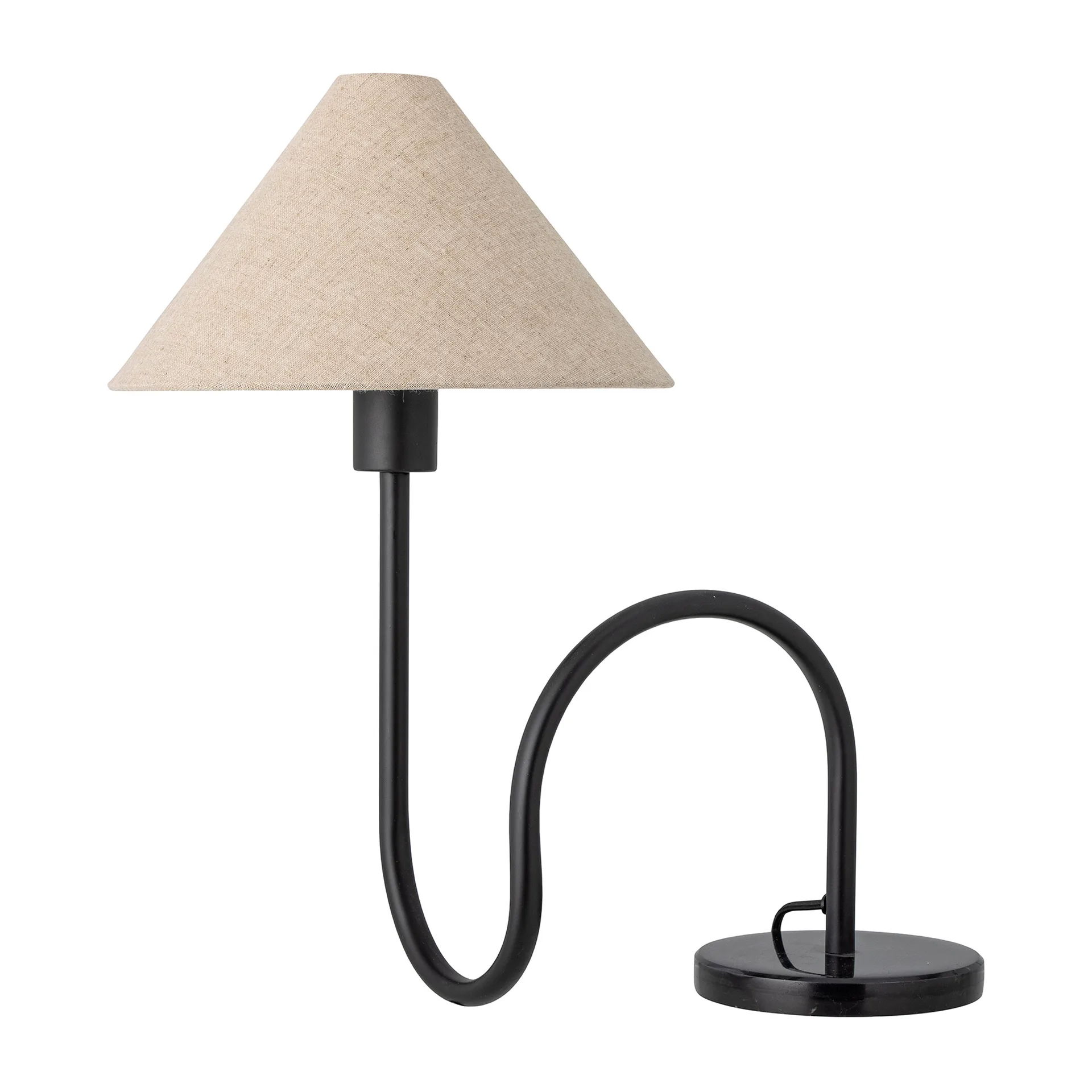 Emaline bordslampa 48 cm, Natur-svart Bloomingville