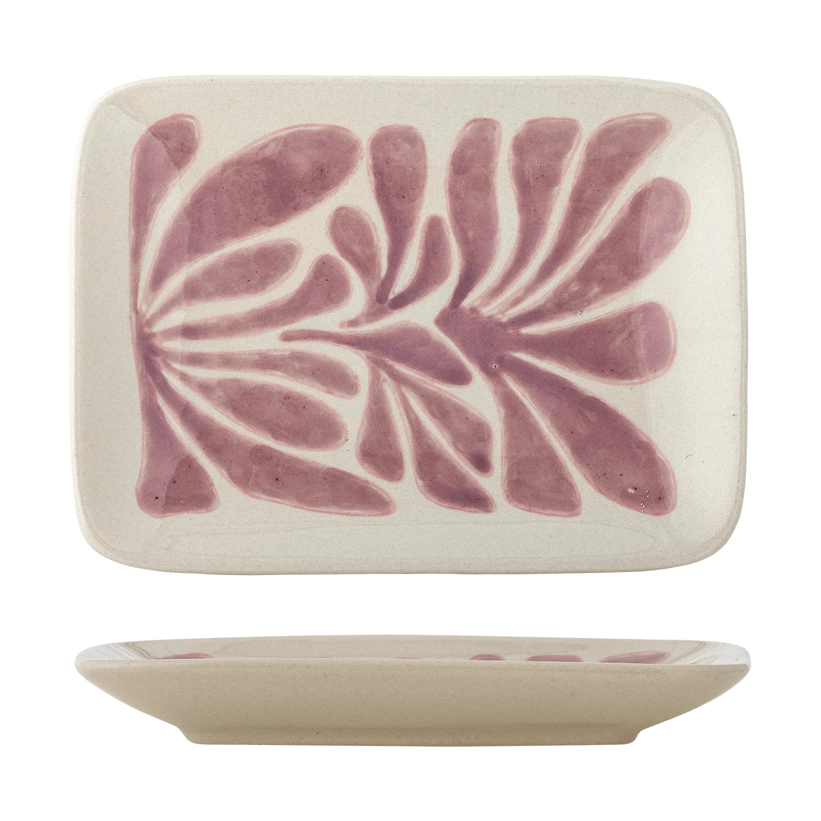 Bloomingville Fauni assiett Lila, 15x11,5 cm