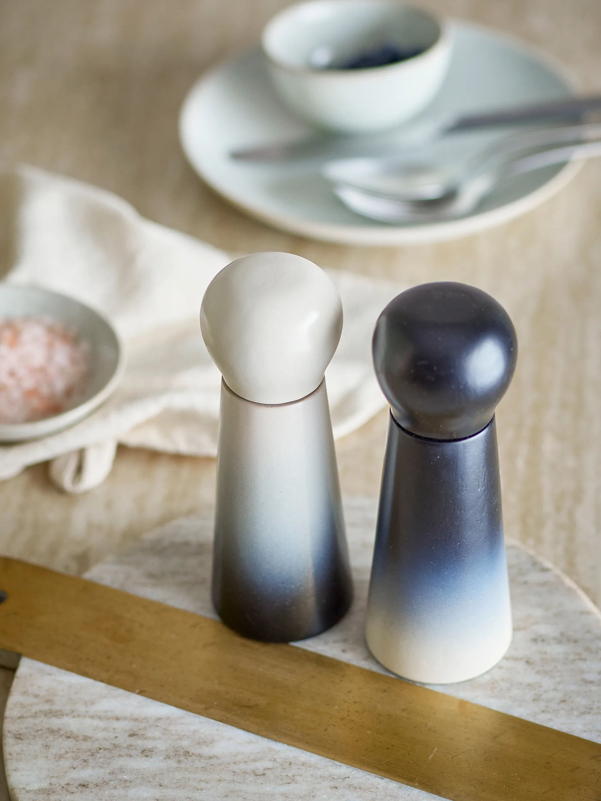 Hyman salt och pepparkvarn 2-delar, Blå Bloomingville