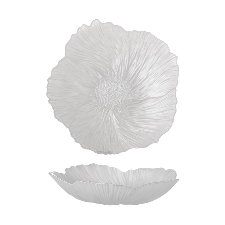 Iani skål glas Ø26 cm - Vit - Bloomingville