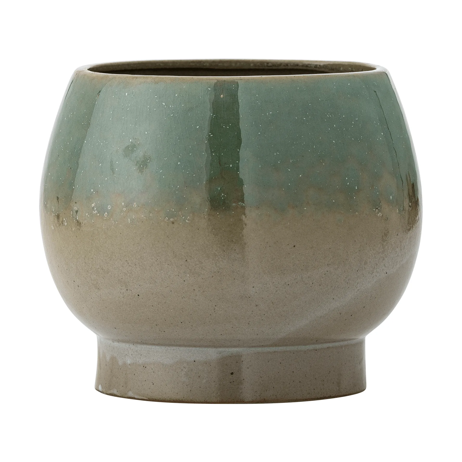 Imke kruka med fat, Green, 18,5x17,5 cm Bloomingville