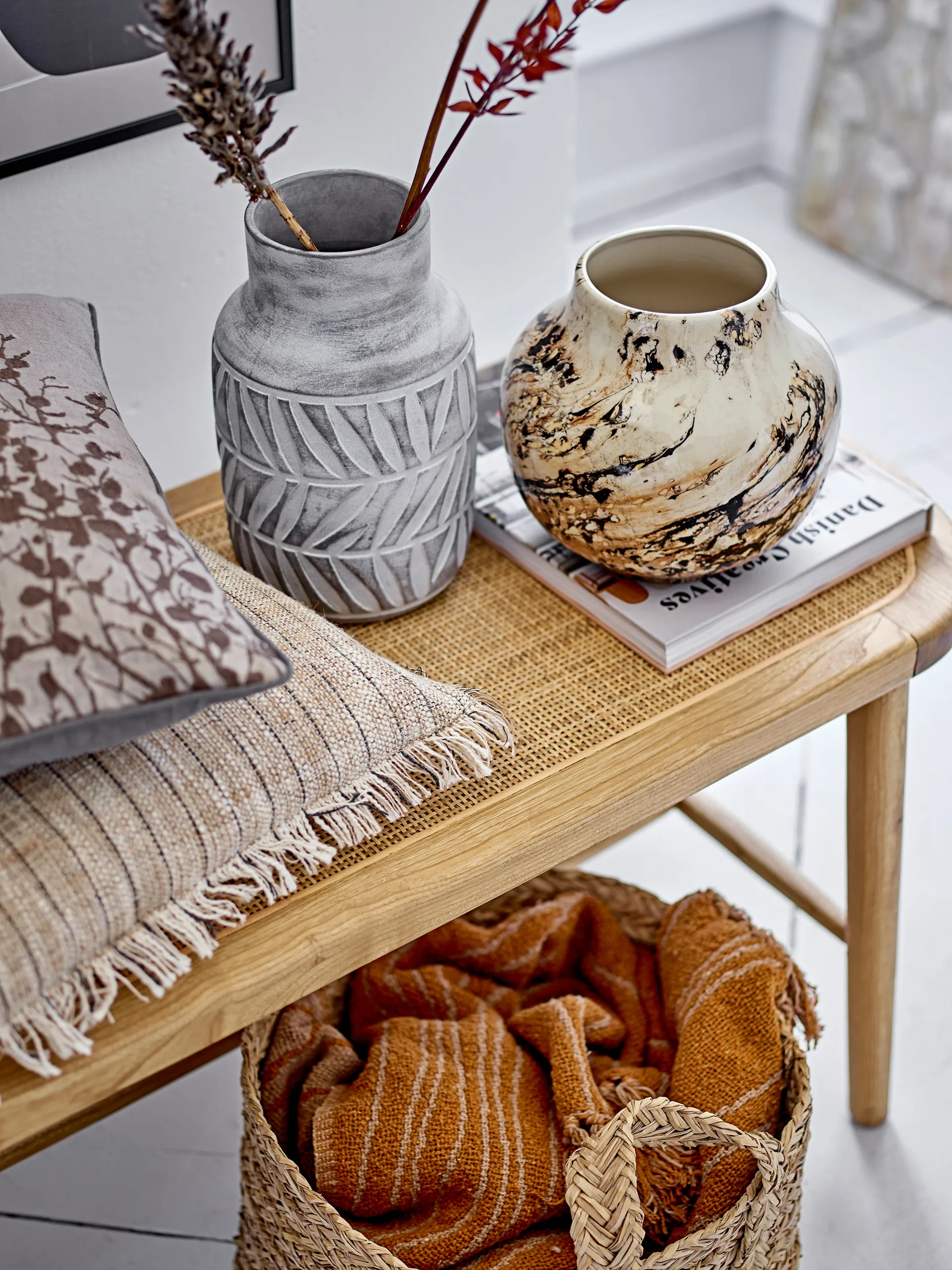 Janka vas 21,5 cm, Brun Bloomingville