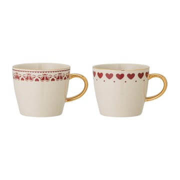 Läs mer om Bloomingville Jolly mugg 2-pack Red