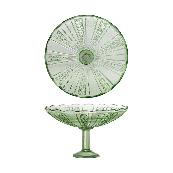 Kaddy pedestal skål - Grön, Ø23 cm - Bloomingville
