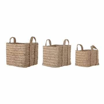 Läs mer om Bloomingville Kayes korg 3-pack Brun