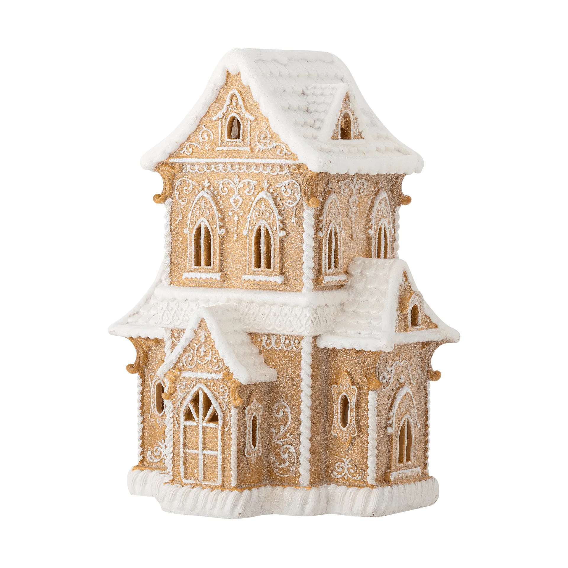 Bloomingville Kevin dekorationshus med ljus Brun, 37 cm