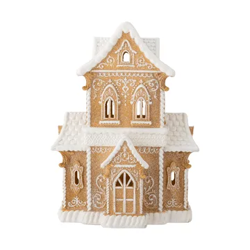 Kevin dekorationshus med ljus - Brun, 37 cm - Bloomingville