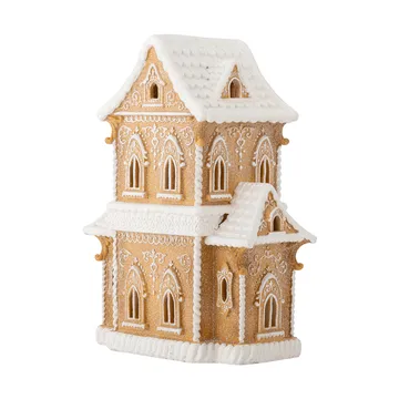 Kevin dekorationshus med ljus - Brun, 37 cm - Bloomingville