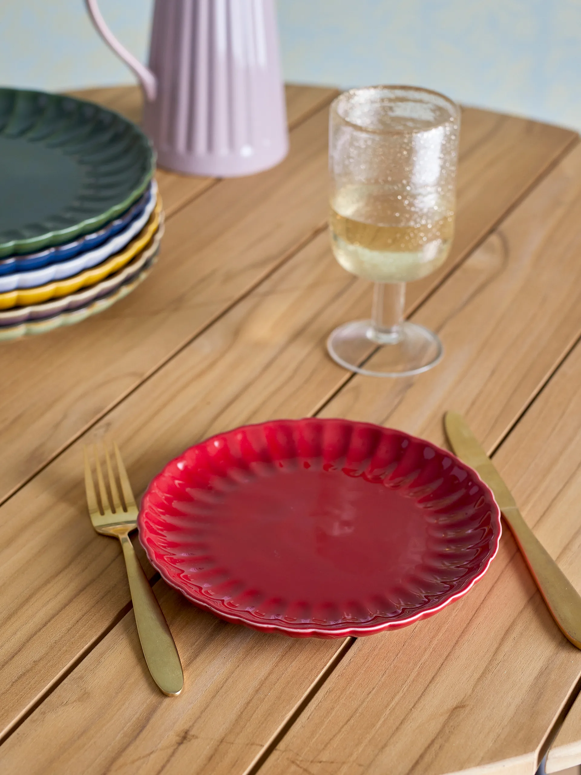 Latina assiett Ø20 cm, Red Bloomingville