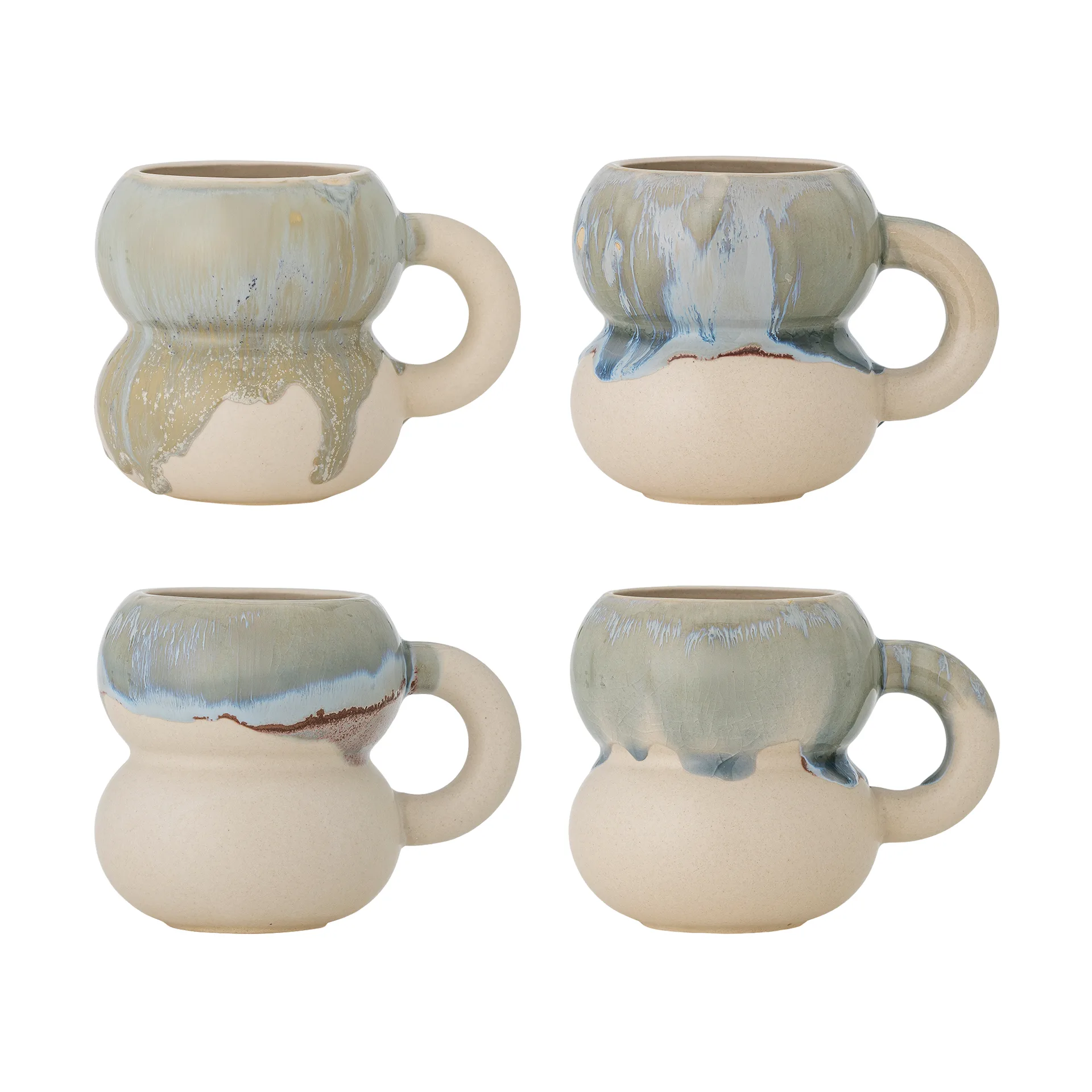 Luna kopp 4-pack, Blå Bloomingville