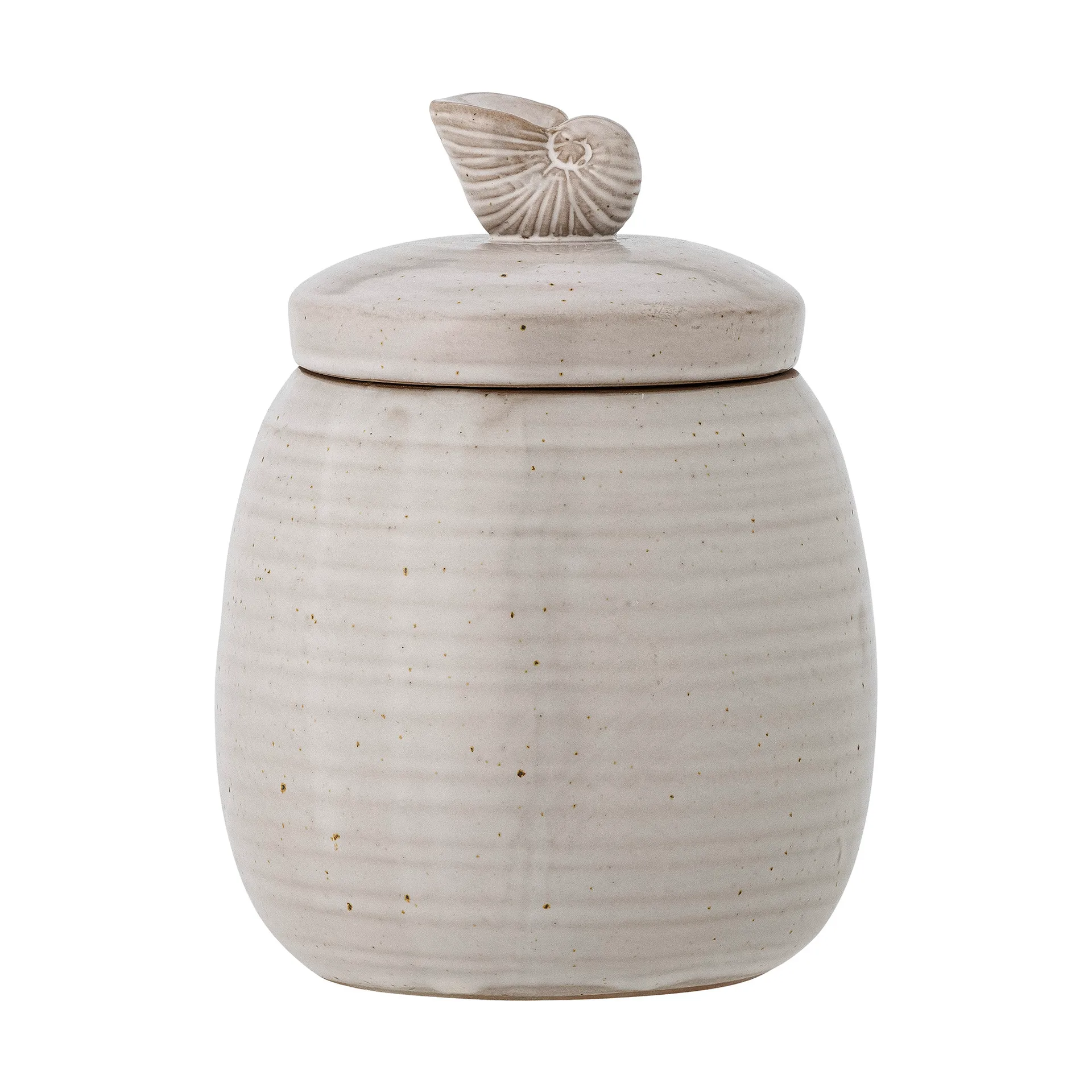 Mahlet burk med lock Ø11x14 cm, Natural stoneware Bloomingville
