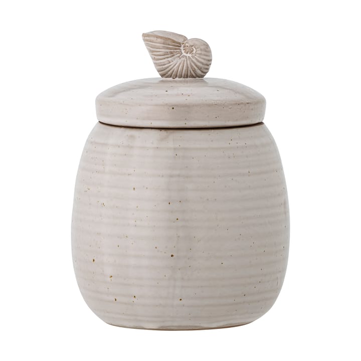Mahlet burk med lock Ø11x14 cm, Natural stoneware Bloomingville