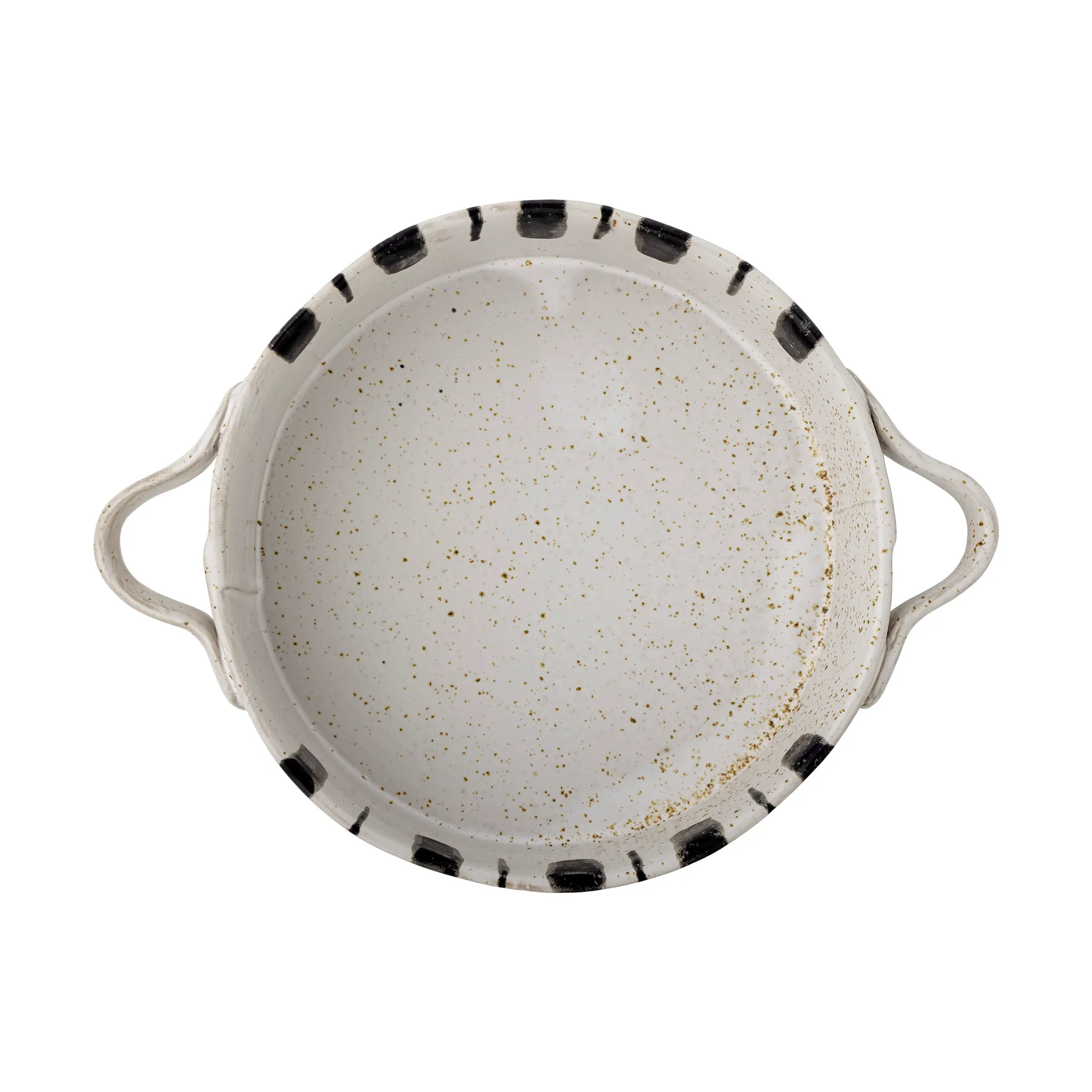 Marita ugnsform Ø21 cm, Svart-vit Bloomingville