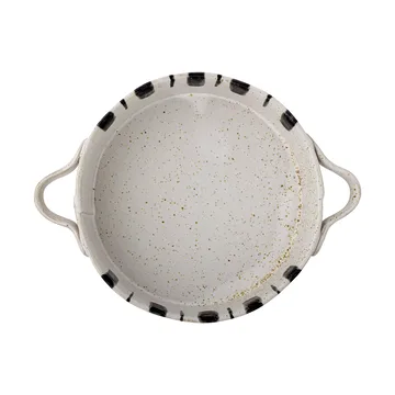 Marita ugnsform Ø21 cm - Svart-vit - Bloomingville