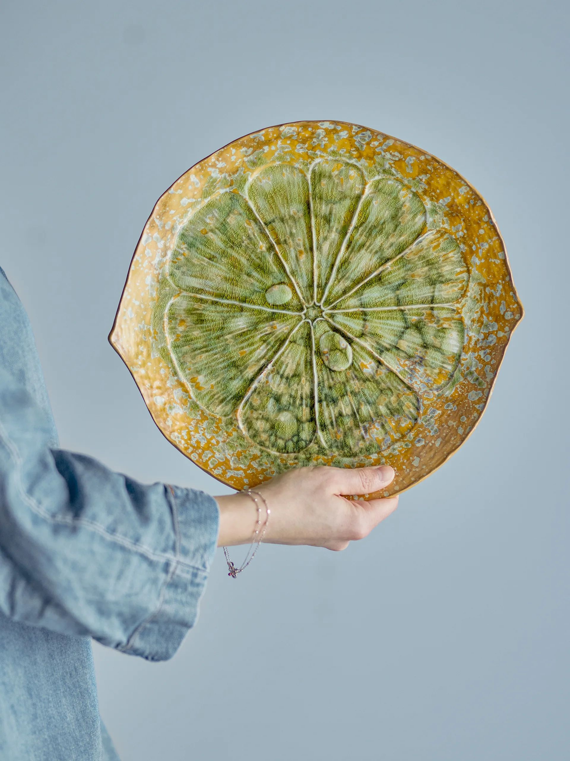 Milani serveringsfat Ø30 cm, Grön Bloomingville