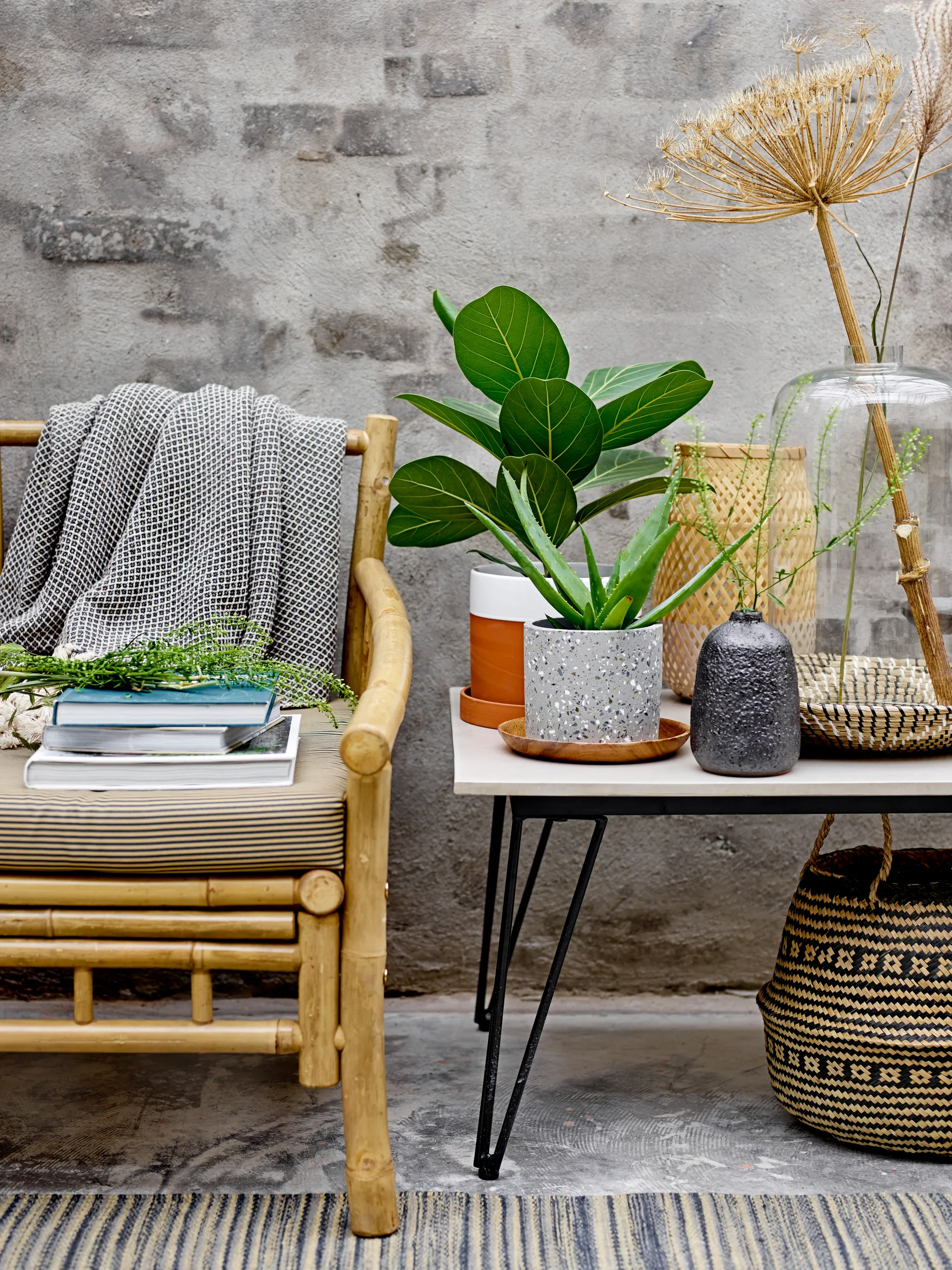 Mundo soffbord 60x90 cm, Cement Bloomingville